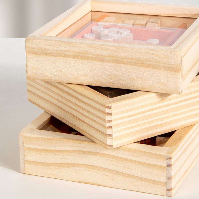 Children'S Wooden Maze Hand-Eye Coordination Intelligence Ball Ball Balance Concentration Game Beneficial Intelligence Wooden Toys - Image 4